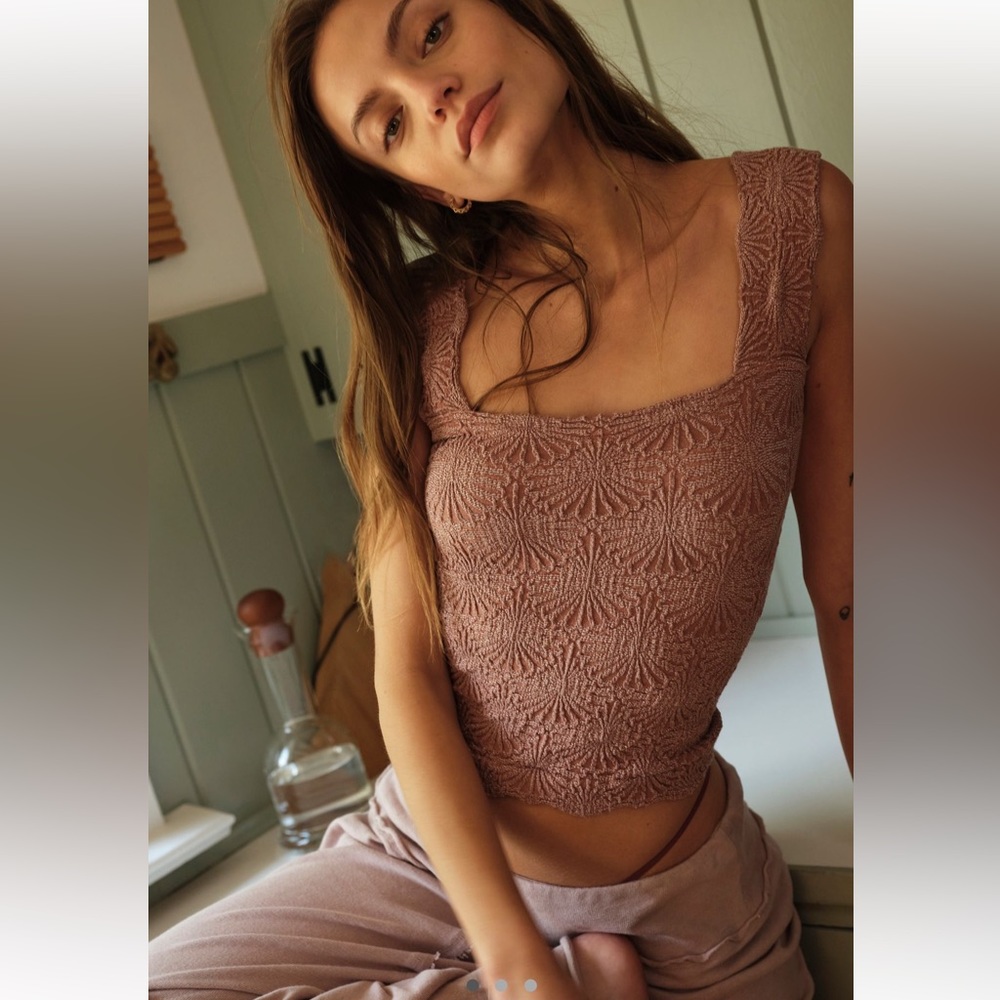 Free People Love Letter Cami in Withered Rose